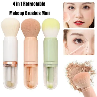 4 In 1 Mini Makeup Brush Set 